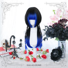 60CM Jellyfish Head  Black And Blue Gradient Long Lolita Wig