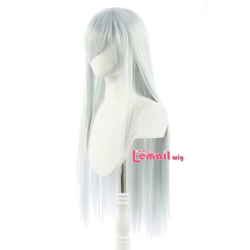 White Blood Cell Hataraku Saibou Cosplay Long Straigth Wig