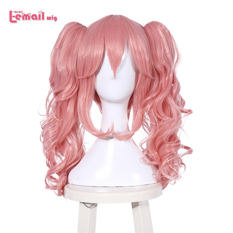 FGO Tamamo no Mae Fate/EXTRA Cosplay Pink Ponytails Curly Cosplay Wig