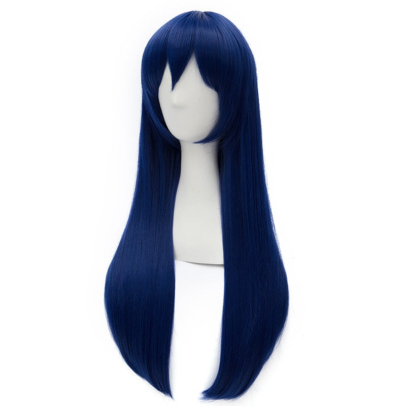 Love Live Sonoda Umi Long Dark Blue Cosplay Wig