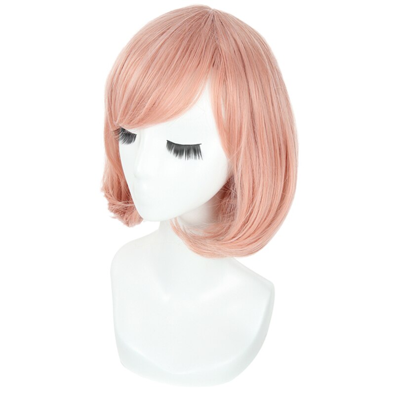Kyoukai no Kanata Mirai Kuriyama Pink Short Bob Cosplay Wig