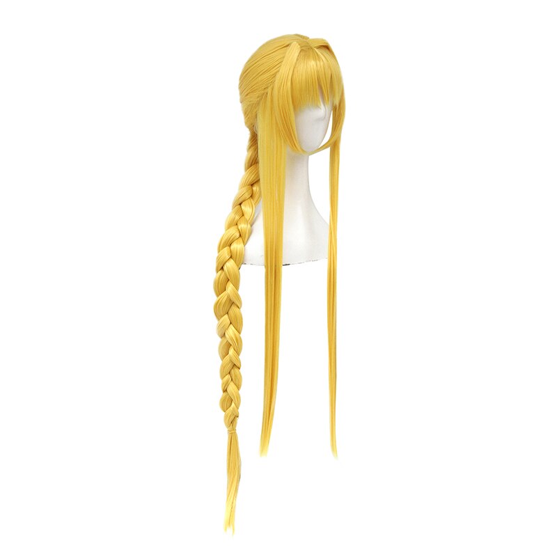 Sword Art Online Alicization Alice Zuberg Long Yellow Cosplay Wig