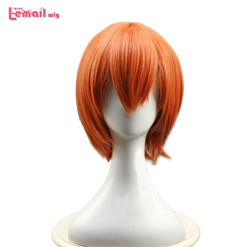 Love Live Rin Hoshizora Short Orange Cosplay Wig