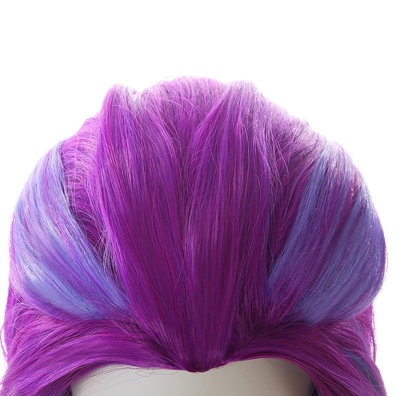 LoL Star Guardians Zoe Long Mixed Purple Straight Cosplay Wig