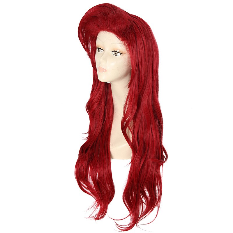 70cm Long Wavy Red for Women Cosplay Wig