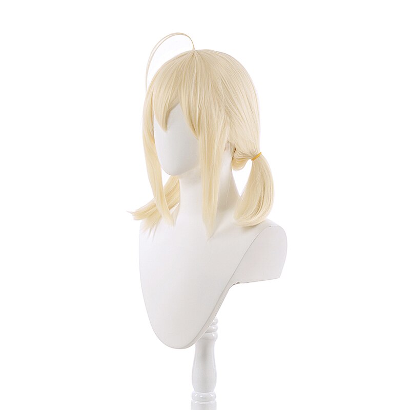  Genshin Impact Klee Cosplay ponytail Wig with Bangs