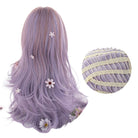 Long Loose Wave Gradient Purple Lolita Praty Daily Cosplay Wig