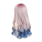 Pink Gradient Blue Lolita Blong Loose Wave Cosplay Wig