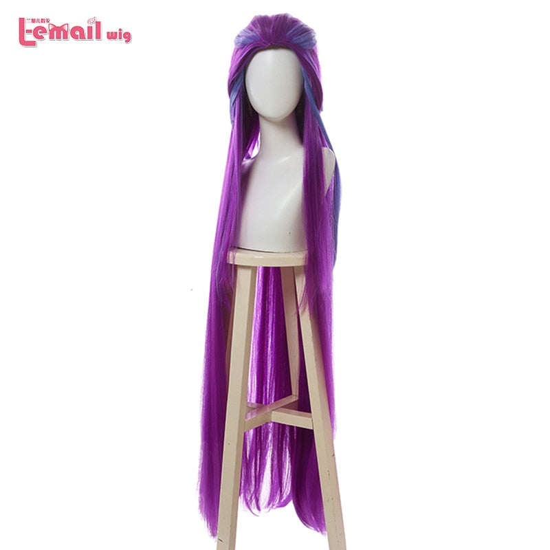 LoL Star Guardians Zoe Long Mixed Purple Straight Cosplay Wig