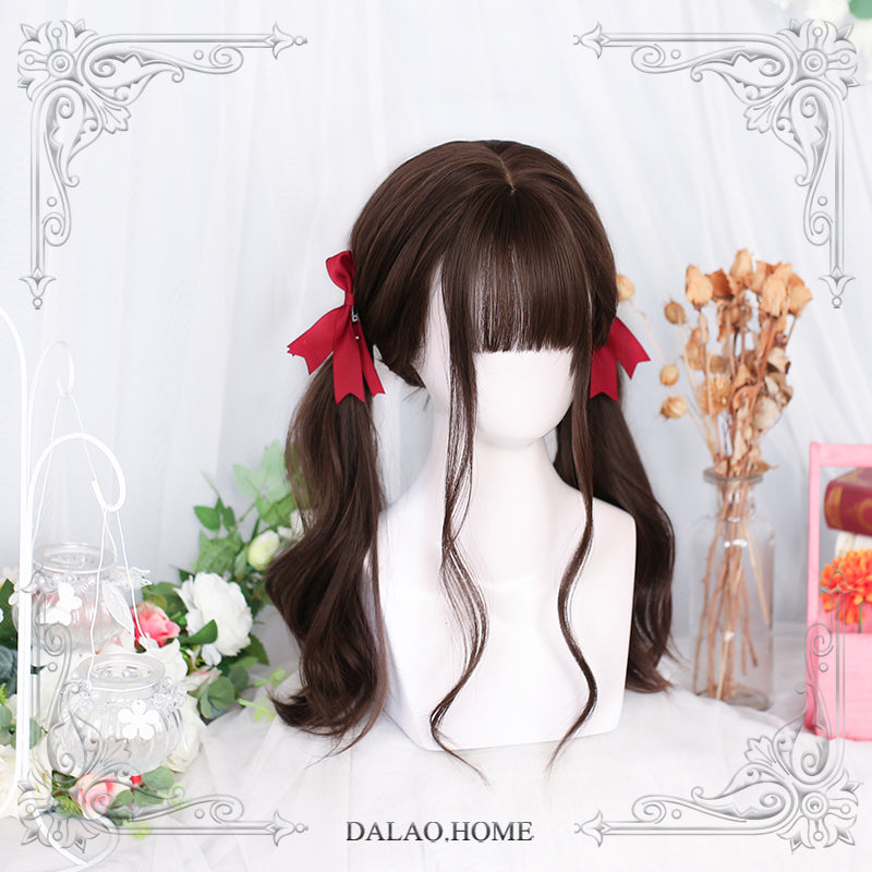 Ins Gentle Daily Long Brown Curly Lolita Wig
