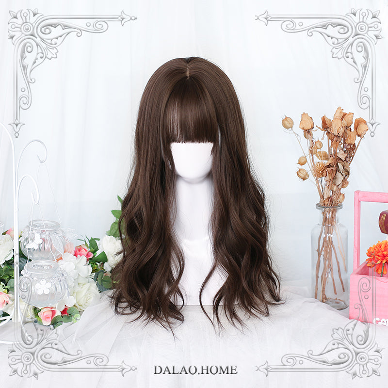 Ins Gentle Daily Long Brown Curly Lolita Wig