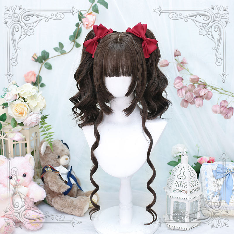 Lolita Short Cute Ins Double Ponytail JK Cosplay Wig