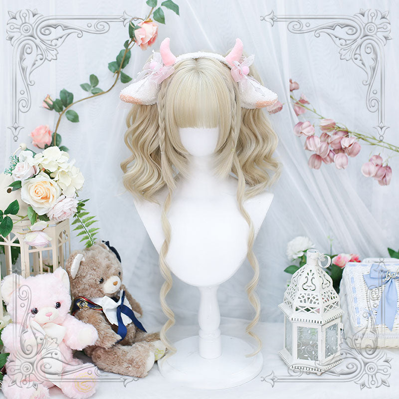 Lolita Short Cute Ins Double Ponytail JK Cosplay Wig