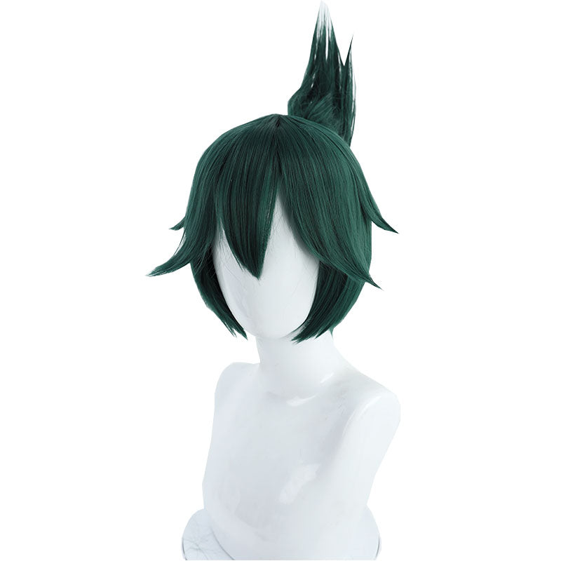 Overwatch Kiriko Short Green Cosplay Wigs