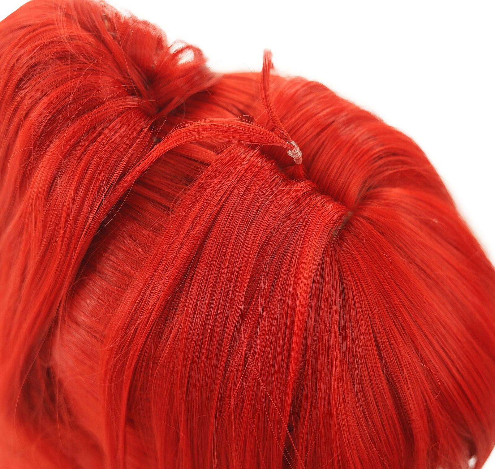 Genshin Impact Diluc Long High Ponytail Flame Red Cosplay Wig