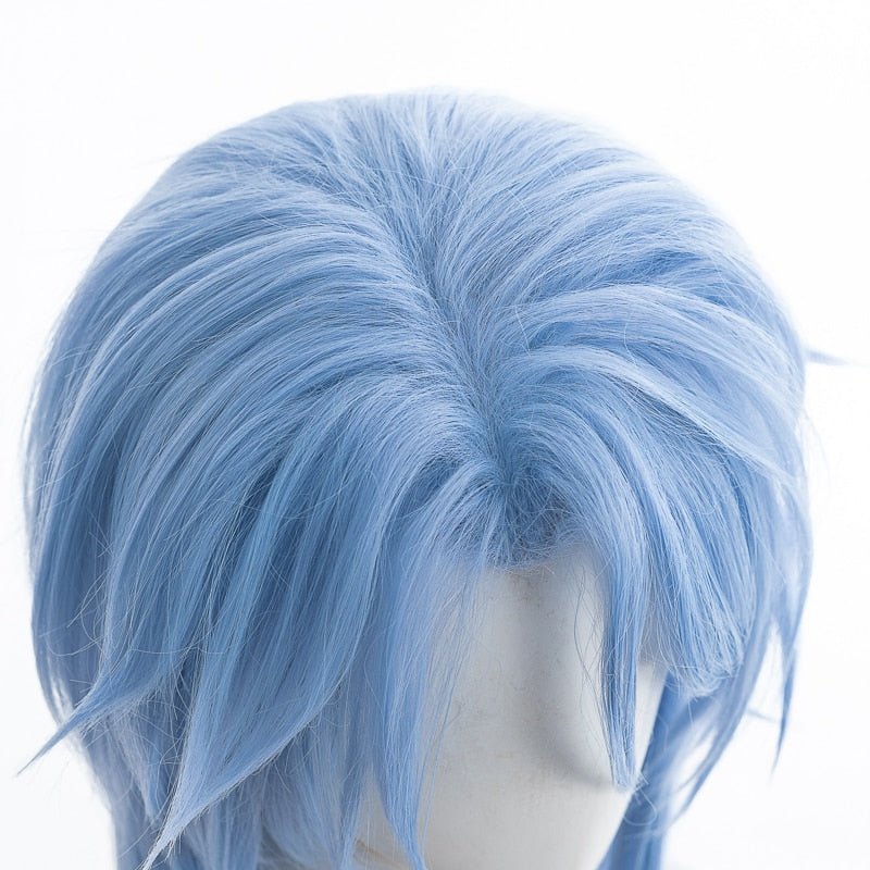 Genshin Impact Kamisato Ayato Blue Straight Cosplay Wig